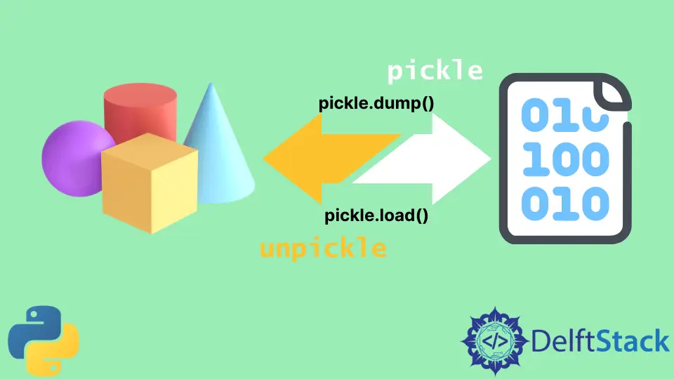 Pickle을 사용하여 Python에서 객체 저장 및 로드