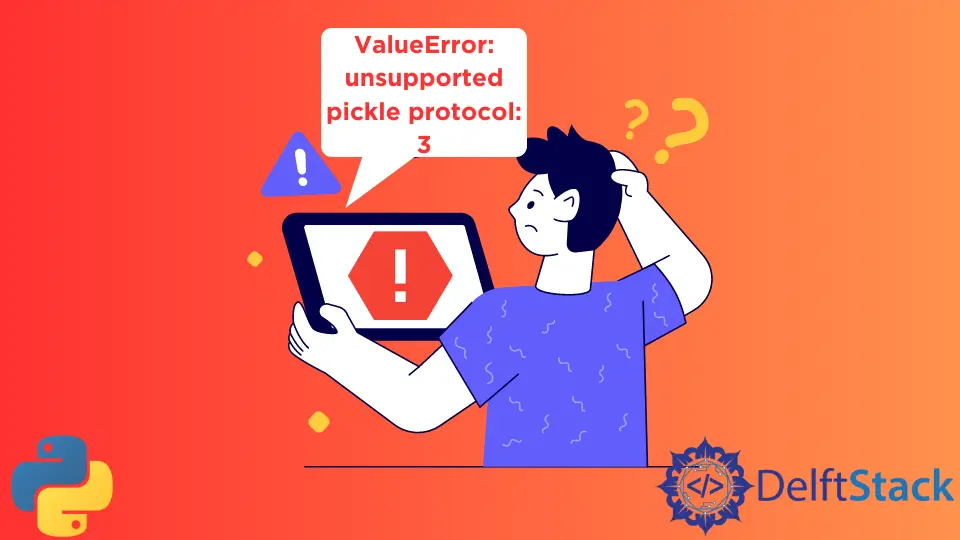 ValueError: Protocolo Pickle no compatible: 3 en Python