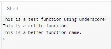 Funktionsnamenskonvention in Python