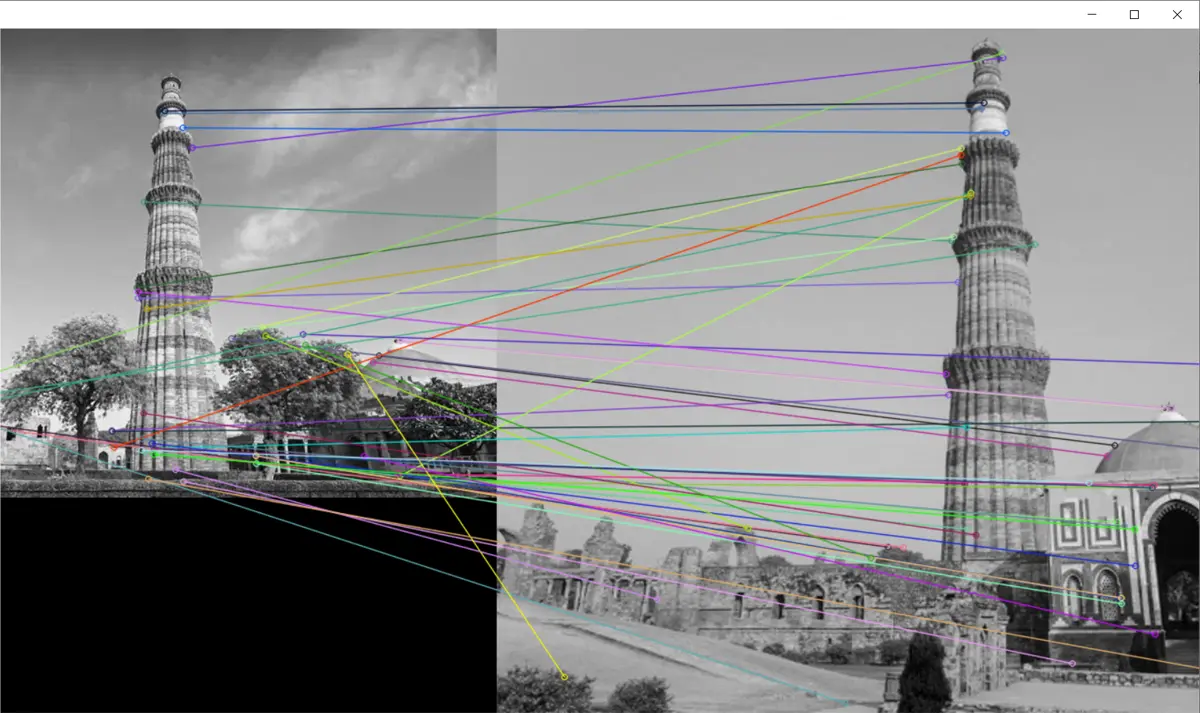 Coincidencia de características de imagen usando SIFT en Python OpenCV