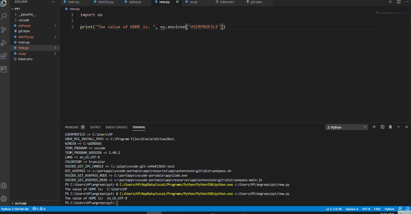 keys and variables for one value