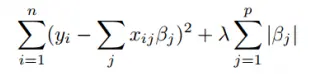 Mathematical Equation of Lasso Regression