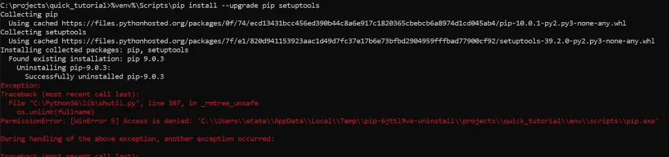 permissionerror [winerror 5] access denied in Python