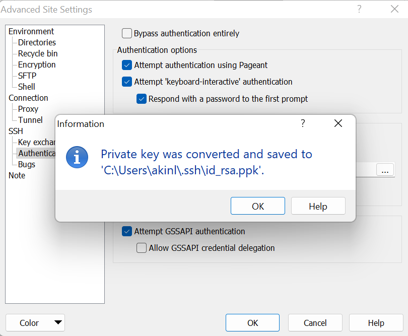 Private Key Converted