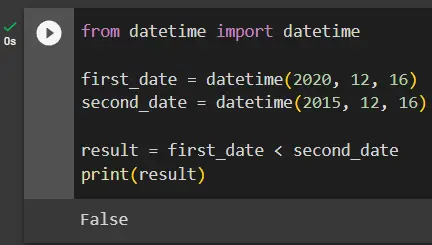 python compare dates using datetime