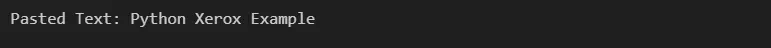 Copy Text to Clipboard in Python - Output 4