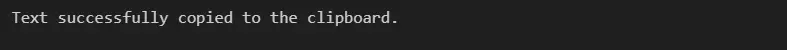 Copy Text to Clipboard in Python - Output 5