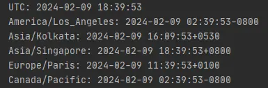 python datetime.astimezone output 1