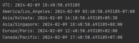 python datetime.astimezone output 2