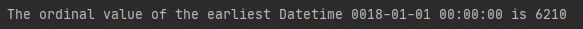 python datetime.toordinal output 2