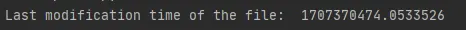 python os.path.getmtime() method output 2