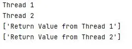 Python-Threading-Rückgabewert – Ausgabe 1