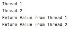 Python スレッドの戻り値 - 出力 2