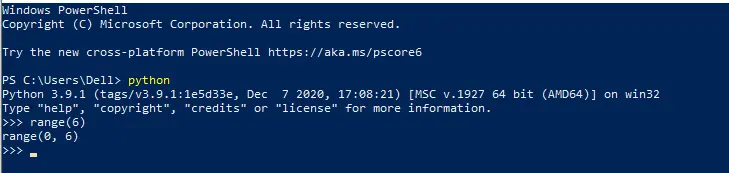 Python3 Use range - Output