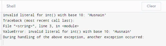 lever une exception en python en utilisant plusieurs instructions except