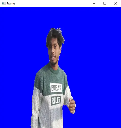 removing background of video using cvzone