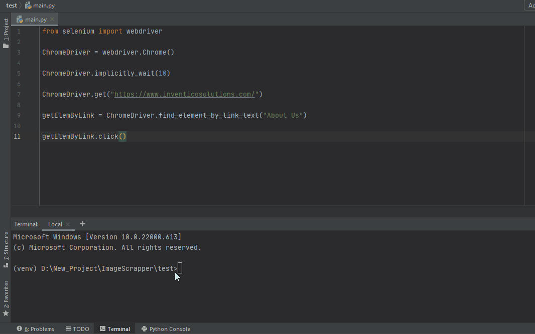 Add Selenium Web Driver Wait in Python