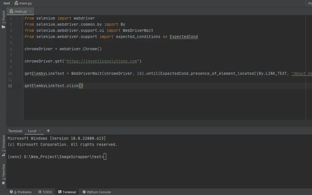 Selenium Web Driver Explicit Wait Example in Python