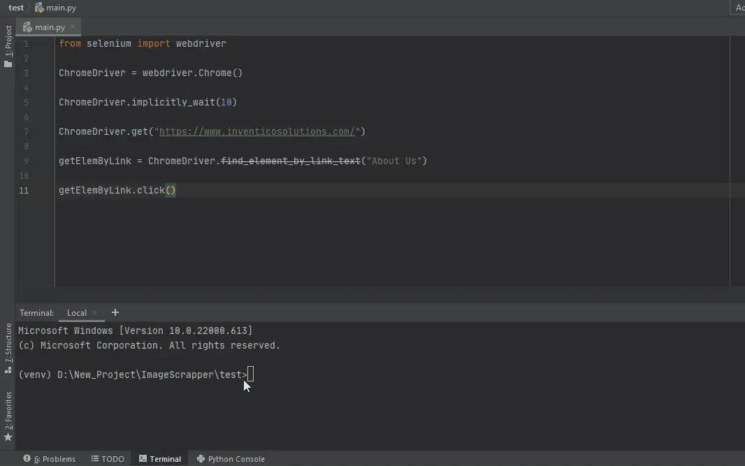 Ejemplo de espera del controlador web Selenium en Python