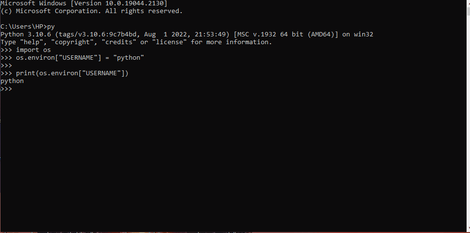 Set Environment Variable in Python Script | Delft Stack