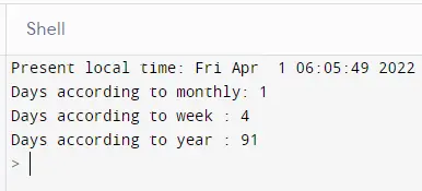 struct_time class in python