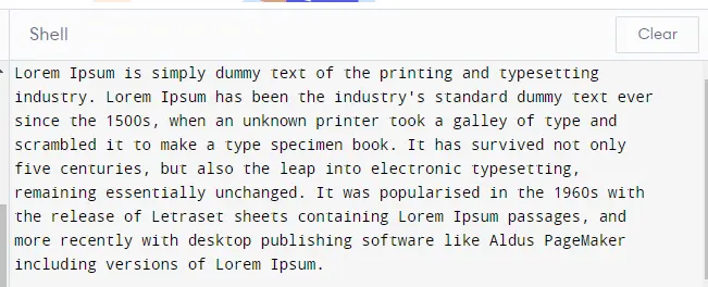 text wrap in python fill method example