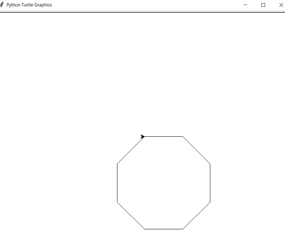 Hexágono de gráficos de tortuga