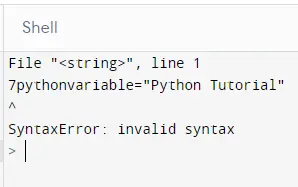 Namenskonvention für Variablen in Python