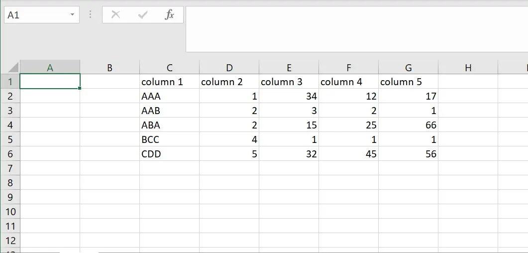 Excel 样本