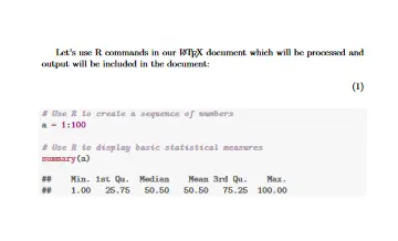 Undefined Control Sequence Latex Using R