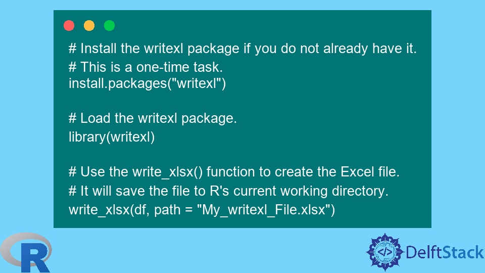 Exporter un Data Frame de R vers Microsoft Excel