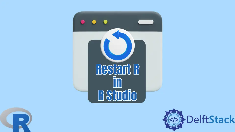 Reiniciar R en R Studio