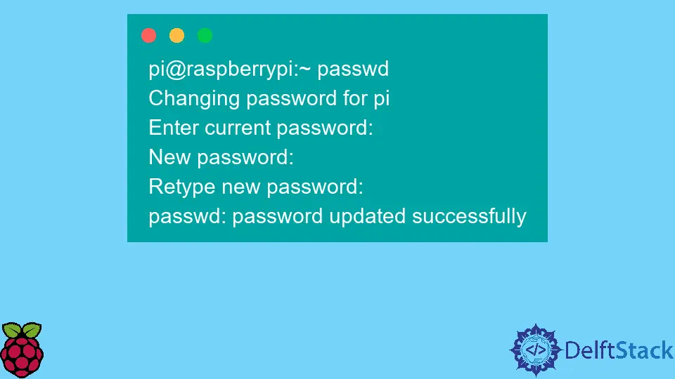 Raspbian 기본 암호