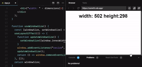 Respond to Window Resize Event in React | Delft Stack