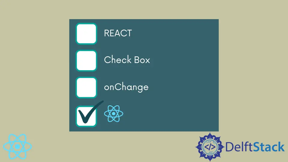 React 中的核取方塊 onChange