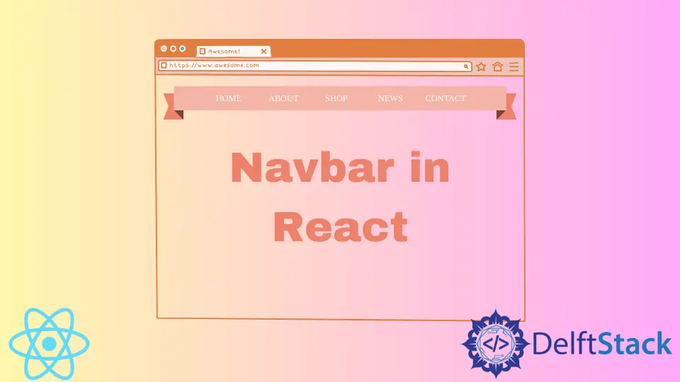 Barre de navigation en React