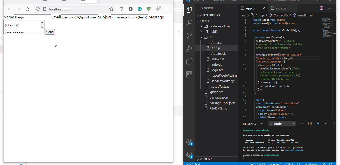 Send Email From React Web Application | Delft Stack