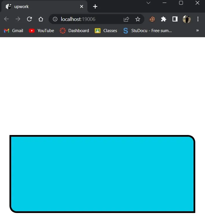 react native border radius - border two