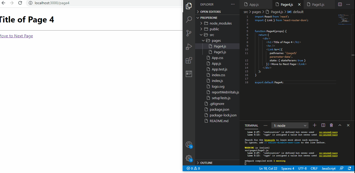 React Router Pass Props to Handler Component Output