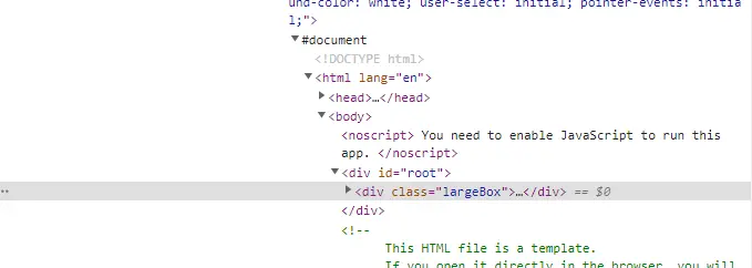 Ejemplo de concatenación de cadenas: código fuente HTML