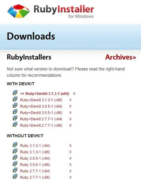 RubyInstaller