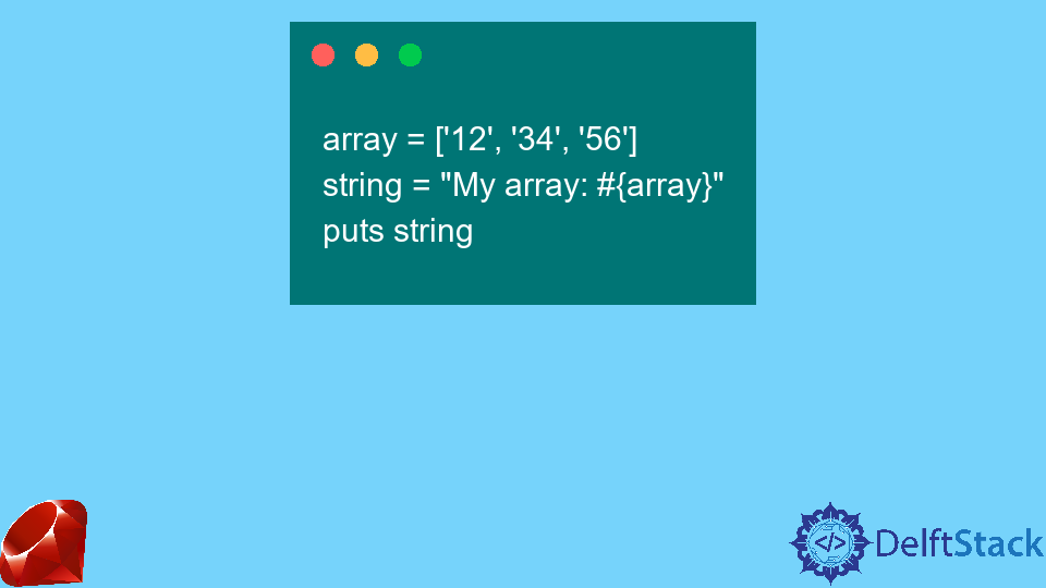 Konvertieren ein Array in einen String in Ruby