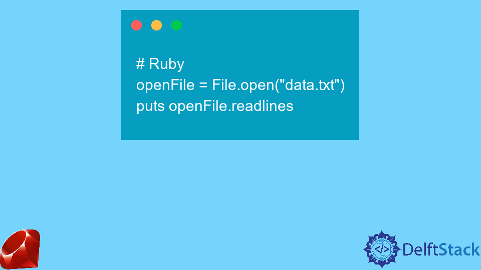 Ruby에서 파일 읽기