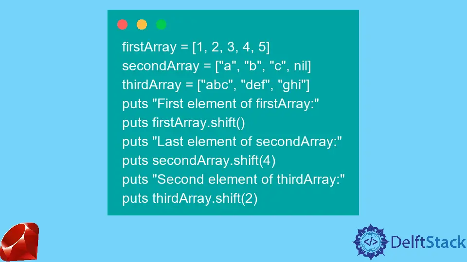 Array.shift() in Ruby