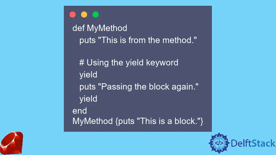yield in Ruby