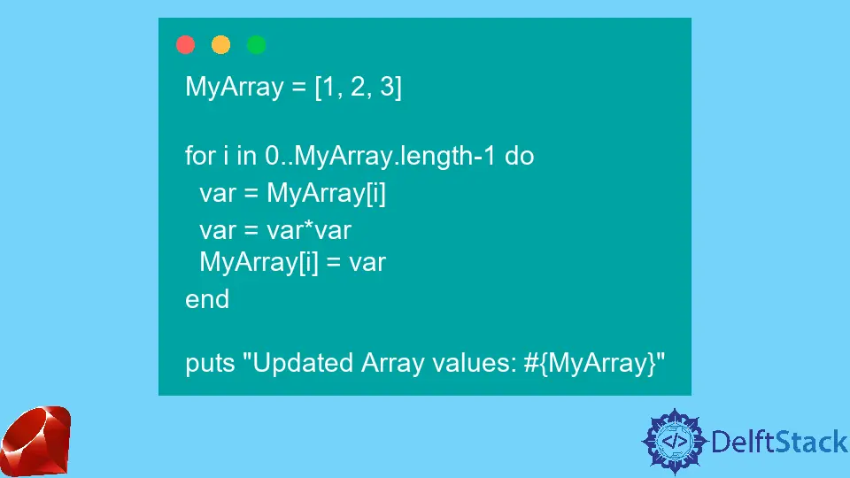How to Square Array Element in Ruby