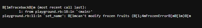 méthode freeze en Ruby