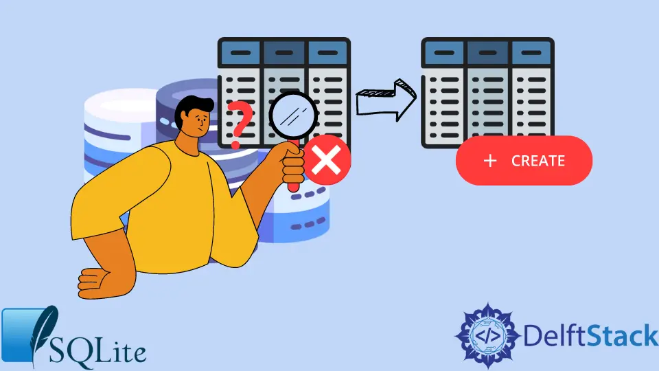 Crear tabla si no existe en SQLite