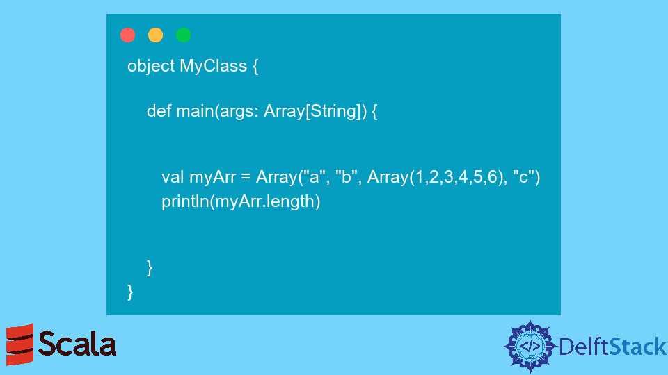 Find Array Size of an Element in Scala