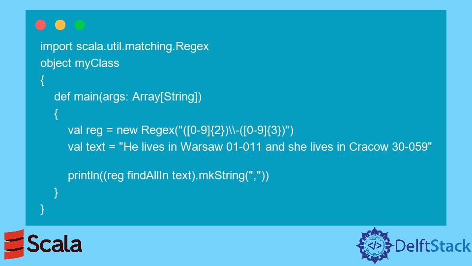 Working With Regex in Scala